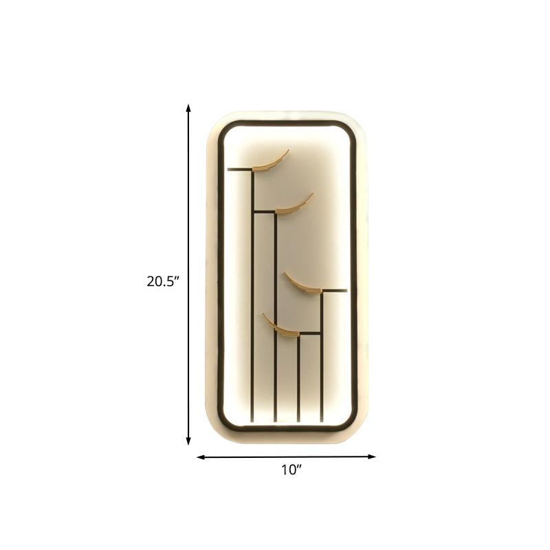 Lampe murale à motifs du rectangle