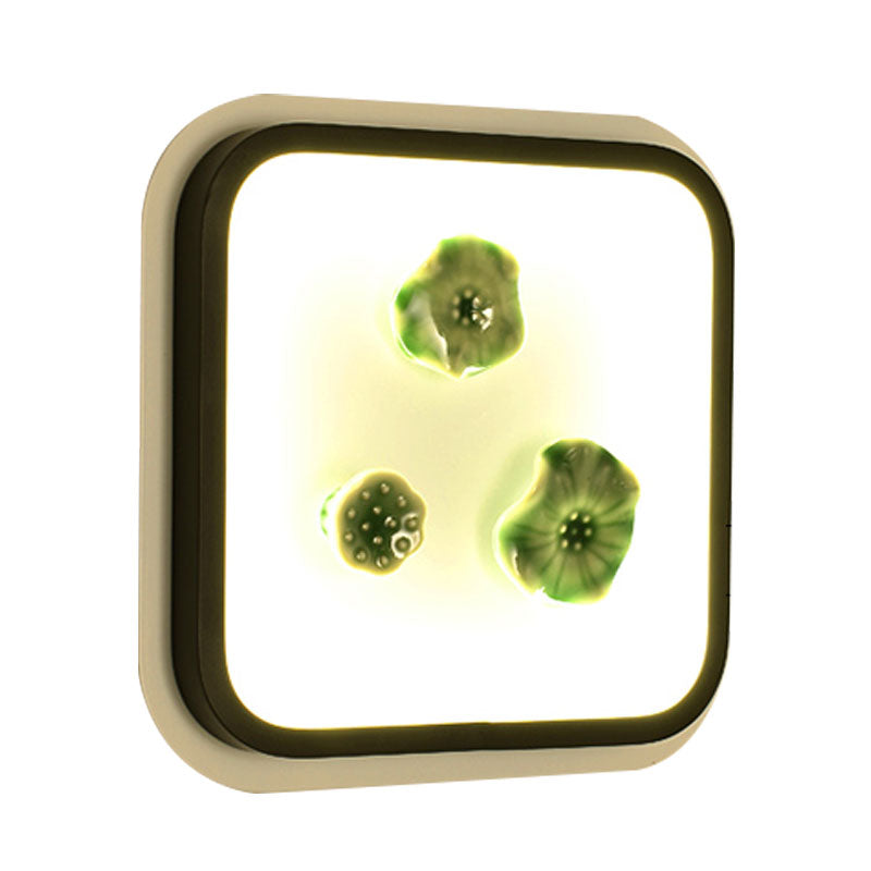 LAMPRE MUR MURME BLANCE ET NOIR BLANC MURME MURME LED LED LED PORCELAINE MONTRE MONTRE