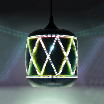 Sombra de vidrio ligero de mini colgante contemporáneo de orbe Lámpara colgante de una cabeza para Bar Cafe