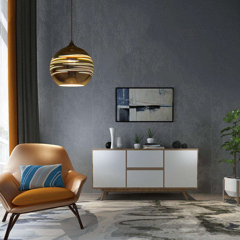 Lampada a sospensione in vetro 3-D Globe Contemporary 1 Light Crome/Gold Hanging Light, largo 6 "/8"/10 "