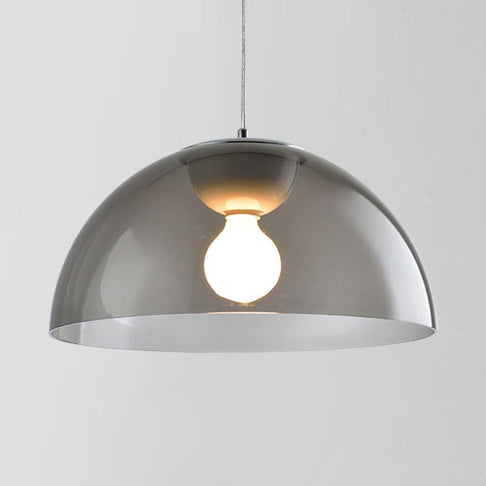 Nordic 1 Light Suspension Pendant with Acrylic Shade Red/Black/White Dome Ceiling Pendant Light