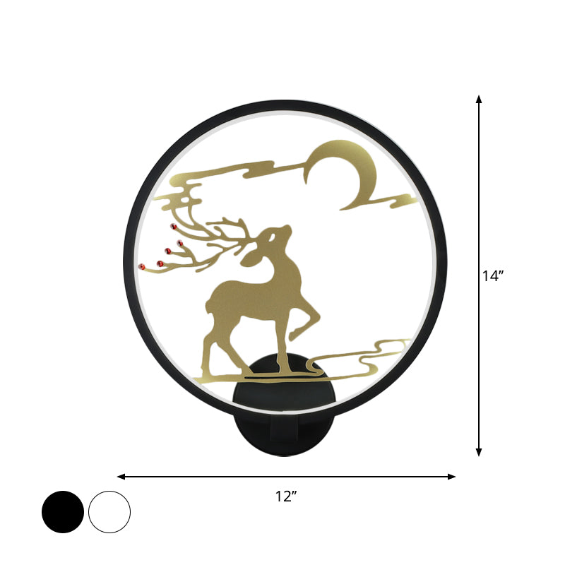 Style modernisme Éclairage mural en métal rond LED MUR MURAL LUMINATE