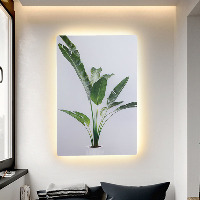 Green et blanc Rectangle Mur Mural Lampe simplicité LED IDEAU ÉCLAINE DE MUR ACRYLI