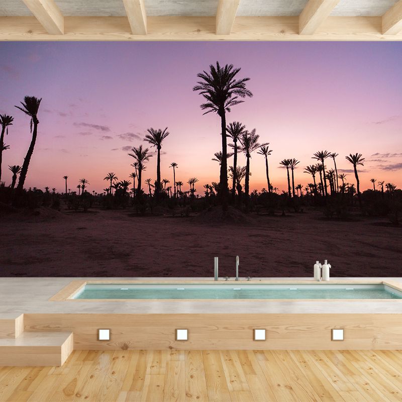 Modern Palm-Trees Landscape Mural Decorative Painting Bedroom Mural Painting