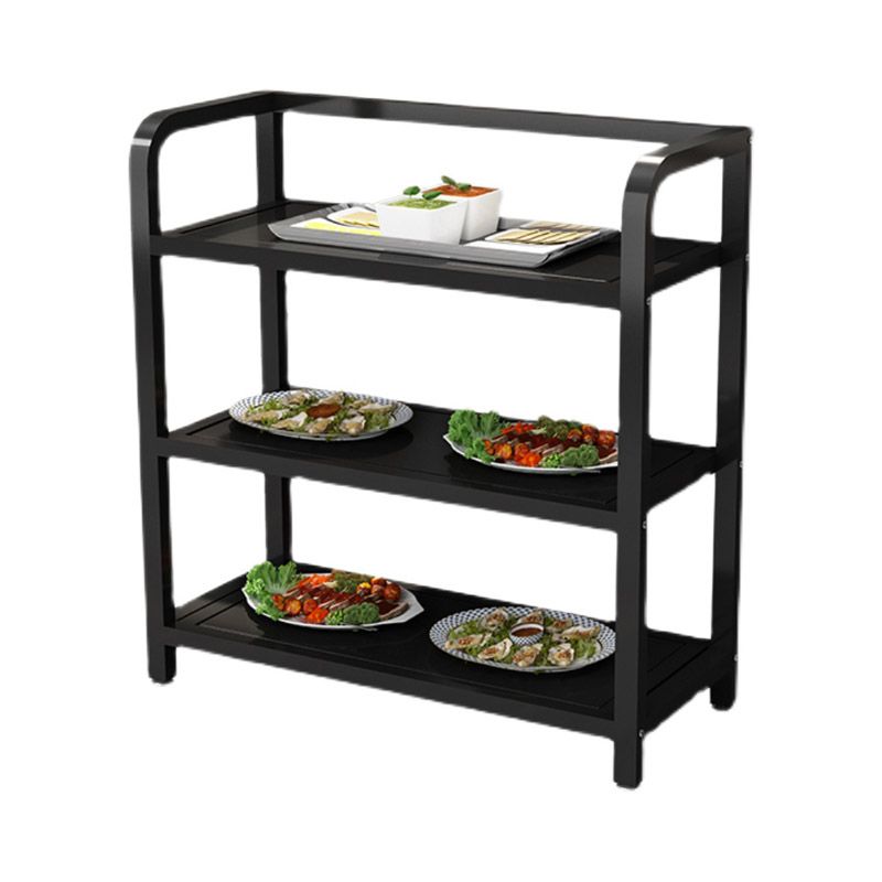 Modern Open Storage Prep Table Rectangular Dining Room Prep Table