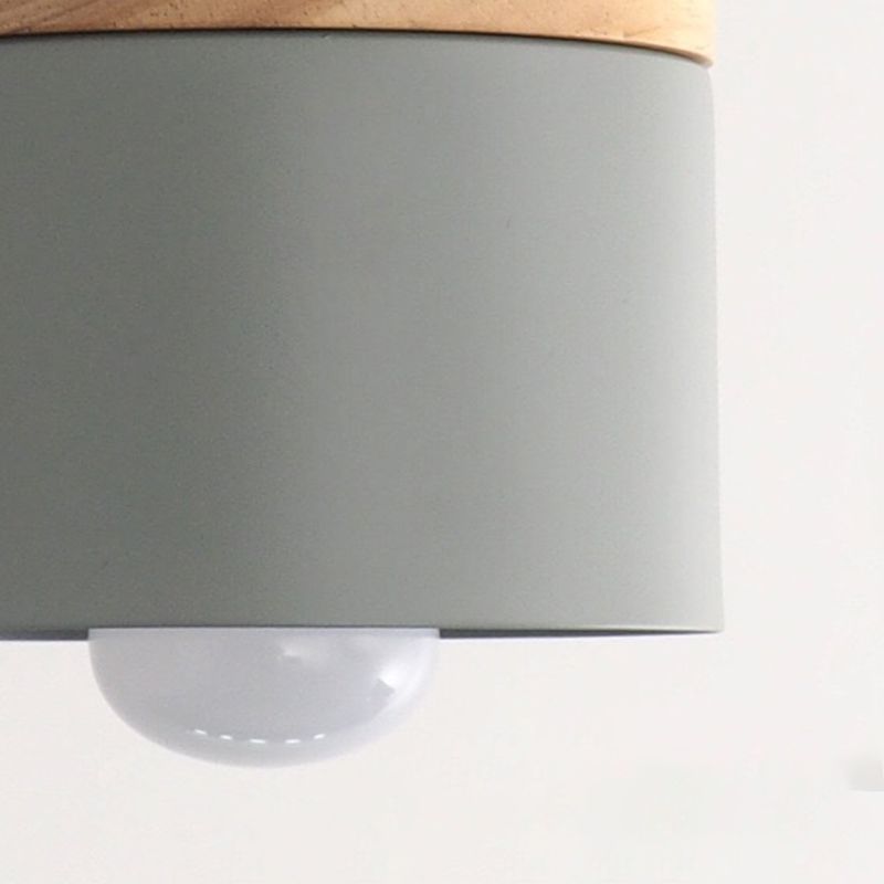 Accesorio de iluminación de cilindro de 1 luces kit de luz colgante nórdico moderno para pasillo