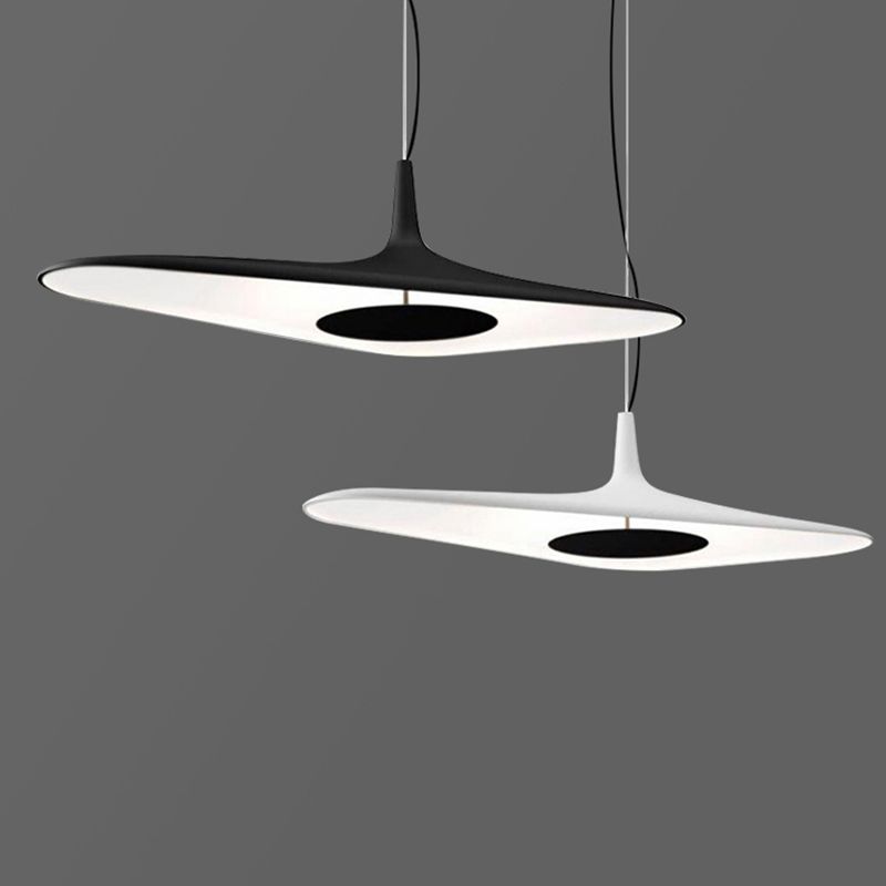 Modernes Harz-Pendel Licht Schlankes 1-Licht-LED-Deckenleuchte für Esszimmer