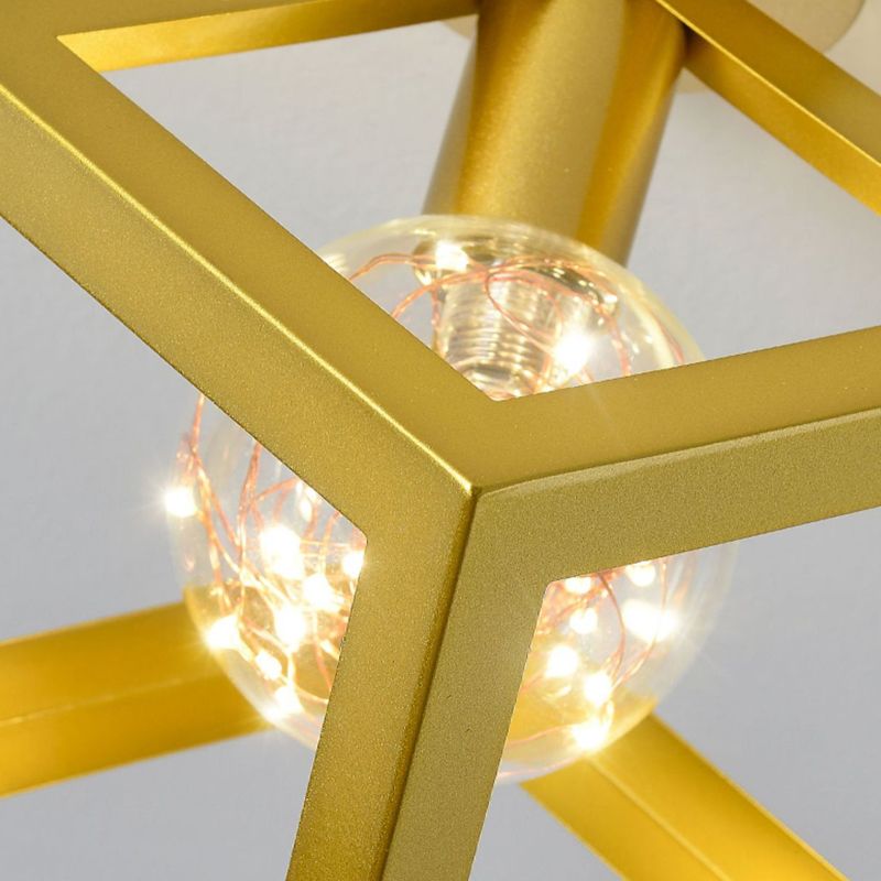 Industriële spoelverlichtingsarmaturen Geometrische metalen 1 lichtspoelmontagelampen
