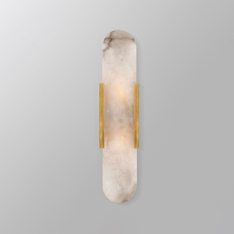 Luz de pared de luz LED contemporánea con sombra de mármol para dormitorio