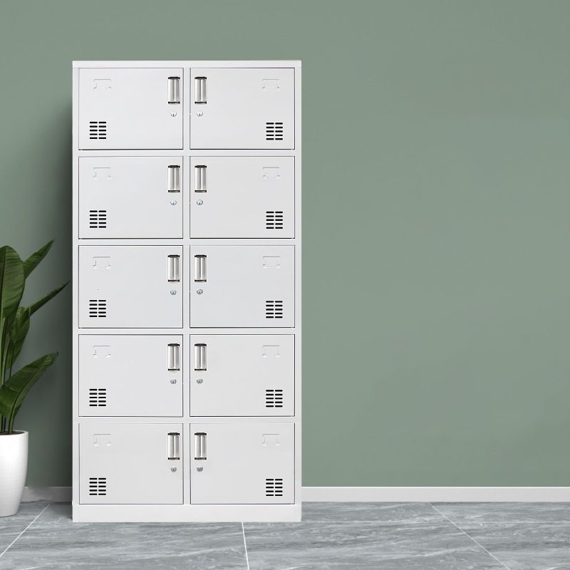 Contemporary Style Wardrobe Metal Home Wardrobe Closet with Locks