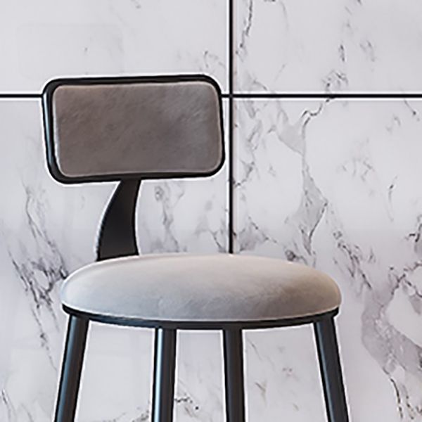 Contemporary Style Bar-stool Round Seat Counter Bar Stool with Metal Legs