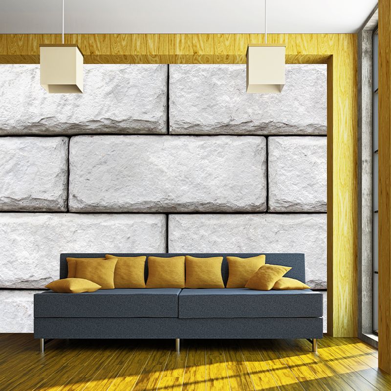 Brick Removable Wall Mural for Sitting Room Stain Resistant Home Decor, Customized Size