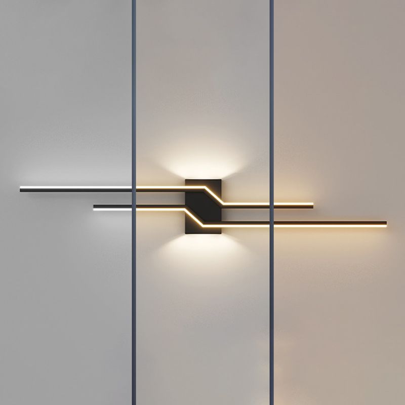 Minimalism Wall Light Fixtures Linear LED Indoor Wall Sconce Lighting for Living Room