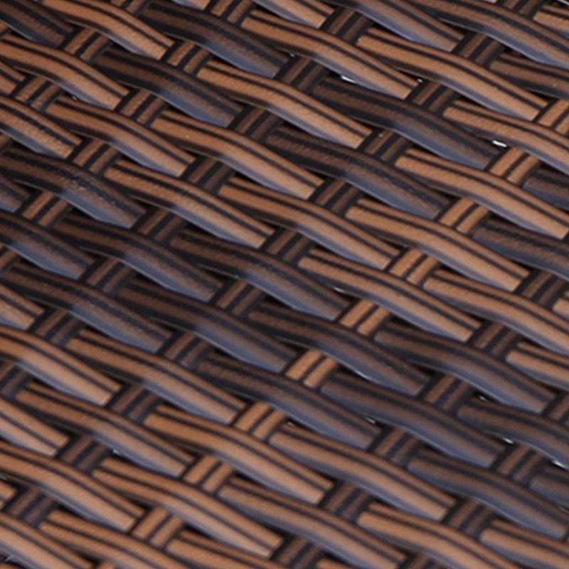 Tropical Brown Patio Dining Chair with Arm Outdoors Dining Chairs