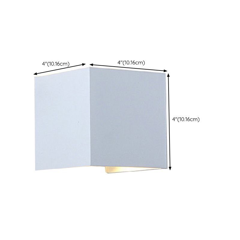 Metal Square Wall Light Sconce Simplicity Wall Mounted Lamp for Bedroom