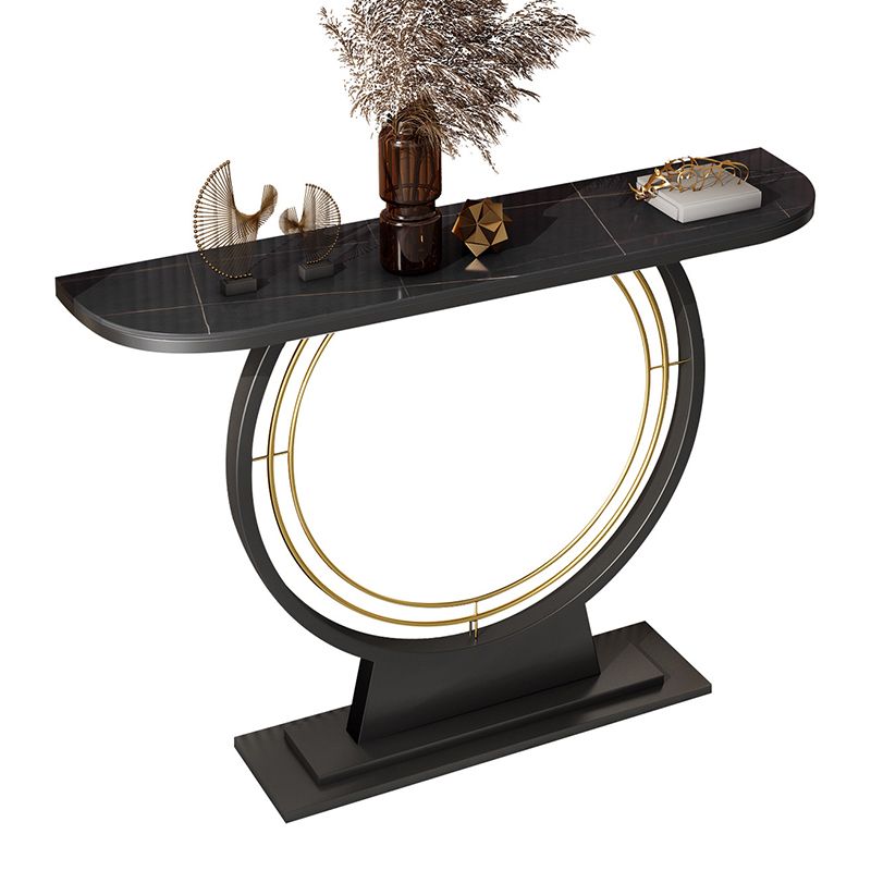 Contemporary Console Table Antique Finish Console Sofa Table