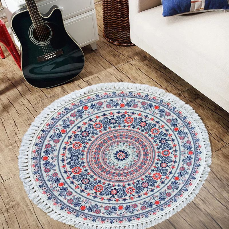 Tappeto tradizionale per motivi floreali tribali multicolori marocchini di lino per animali domestici friendly non slip tappeto per camera da letto