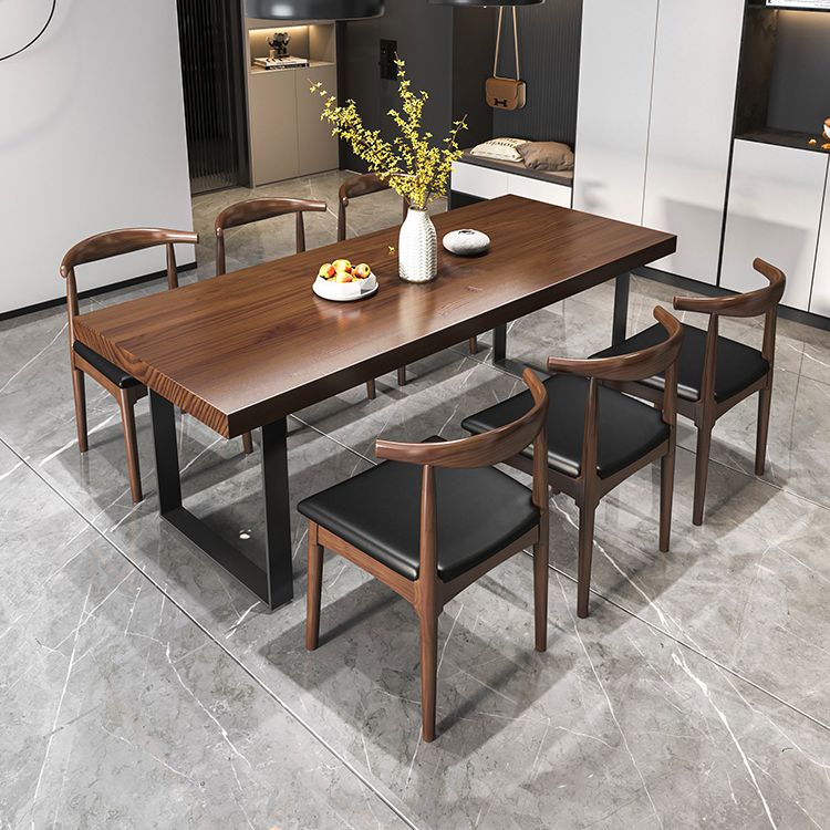 Modern 1/3/5/7 Pieces Dining Set Rectangle Pine Wood Dining Table for Kitchen