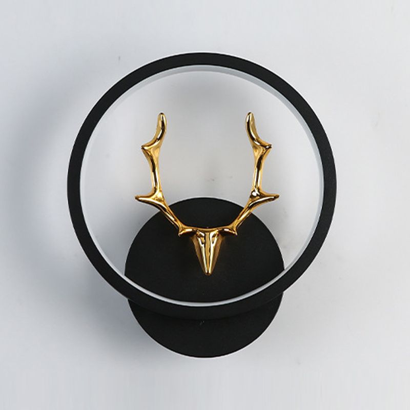 Application murale noire moderniste LED simple LED simple Mur Mur