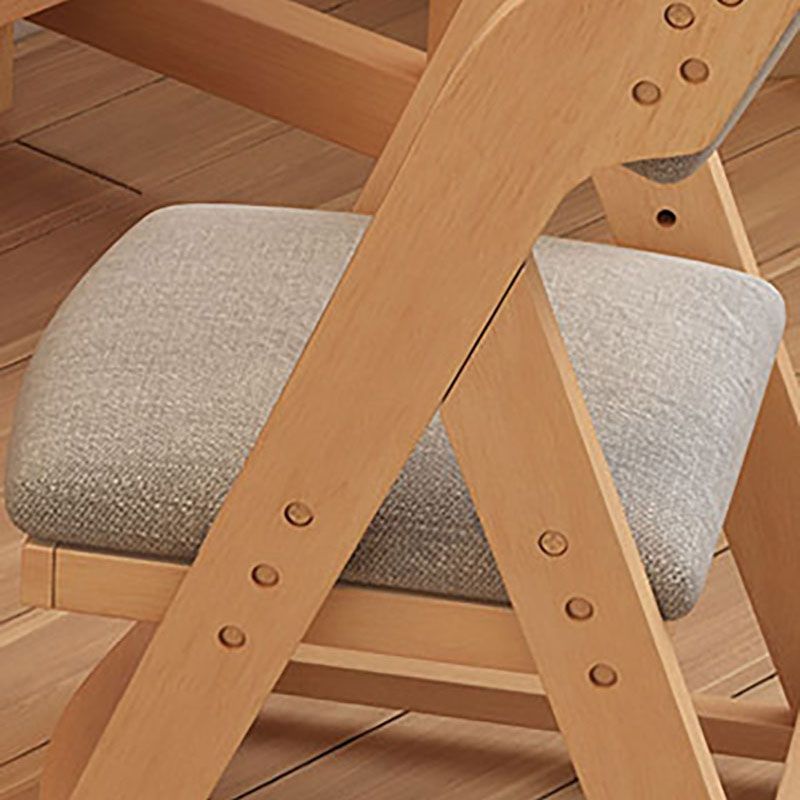 Contemporary Style Chair Dining Armless Side Chairs with Wooden Legs