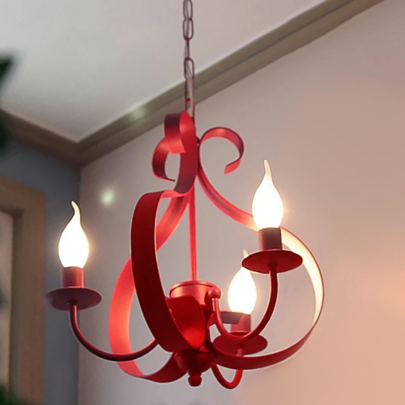 Lumières de lustre uniques traditionnelles Metal 3 Light suspension suspension