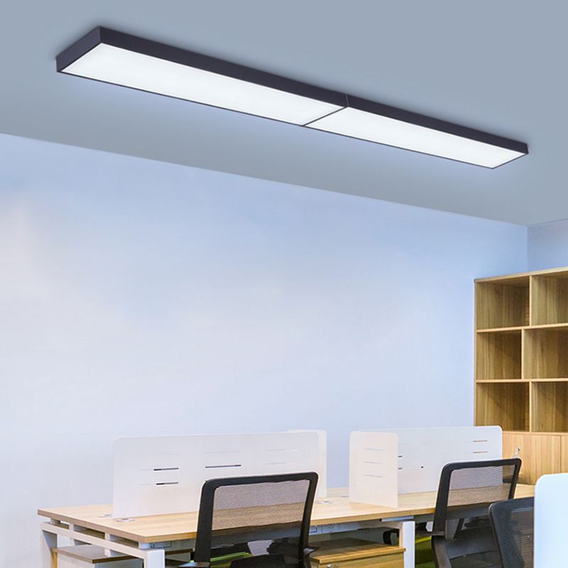 Lampe de plafond de simplicité moderne abat-jour en acrylique plafonnier pour salle de réunion de bureau