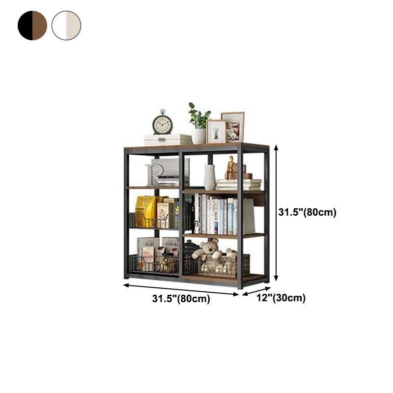 Industrielle offene Etagere -Bücherregal -Stahl -Rahmen -Holzregal -Buchhandel