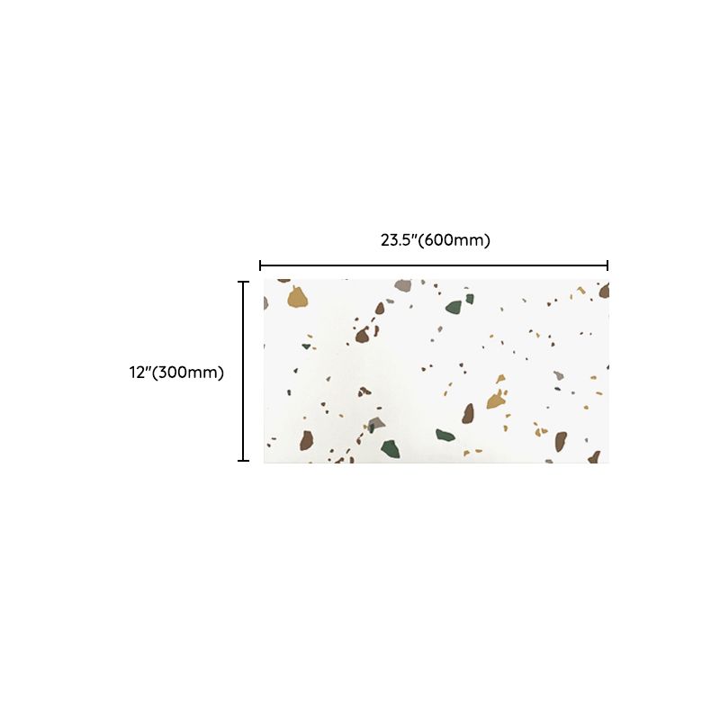 PVC Rectangular 20 Pack 12" x 23" Peel & Stick Mosaic Tile Kitchen and Bathroom