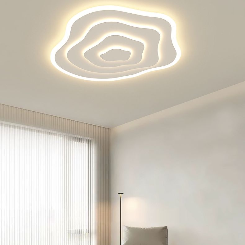 Modern Style Wave Shape Flush Mount Acrylic Ceiling Light for Living Room
