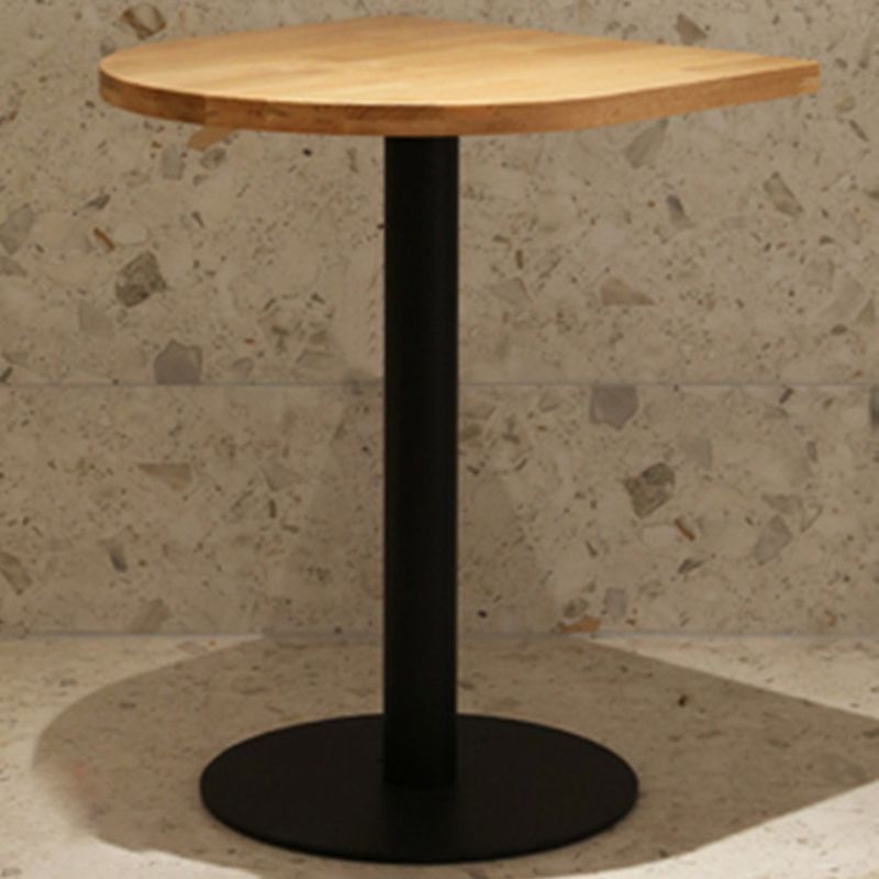 Scandinavian Pedestal Coffee Table Wood Scoring Coffee Table Set for Living Room