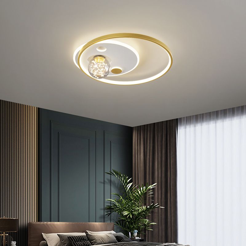 Ring Simplicity Lighting Fixture Gypsophila LED Flush Mounted Ceiling Lights