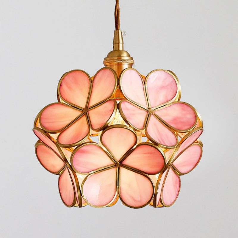Blütenglas hängendes hungehöriges Licht nordisches Suspension Anhänger Licht