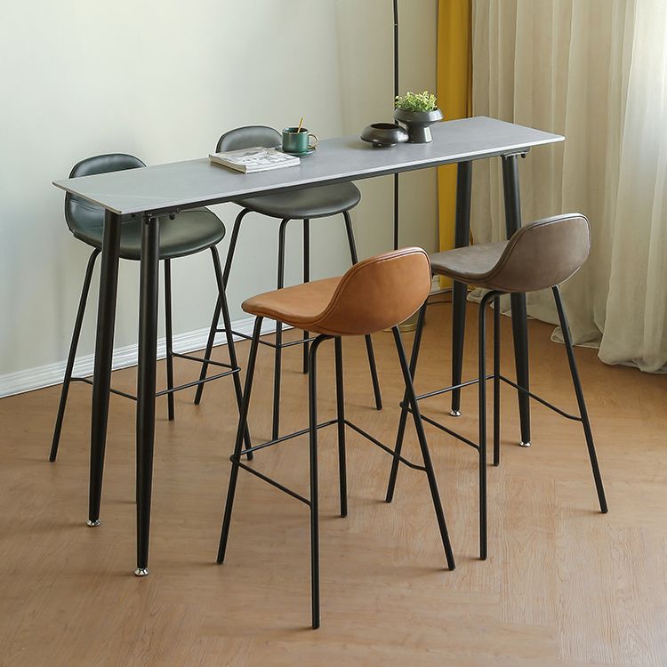 1/2/3/5 Pieces Pub Dining Set Rectangular Table and Stool Set