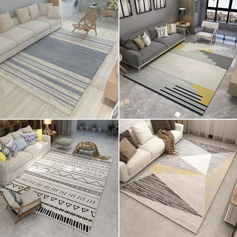 Rapis amérindien nostalgique tapis géométrique multicolo-couleur tapis de support antidérapant résistant antidérapant résistant pour la décoration