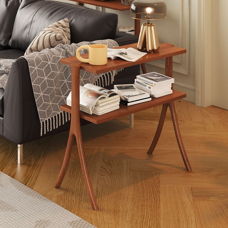 Modern Style Open Back Bookshelf Horizontal Bookcase with Shelves