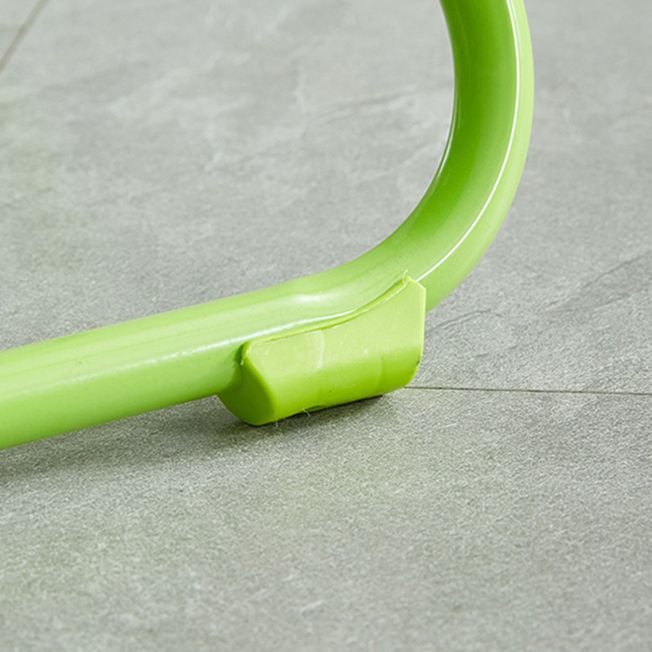 Chaise de salle à manger contemporaine en plastique, chaise à dossier ouvert avec 4 pieds pour usage domestique