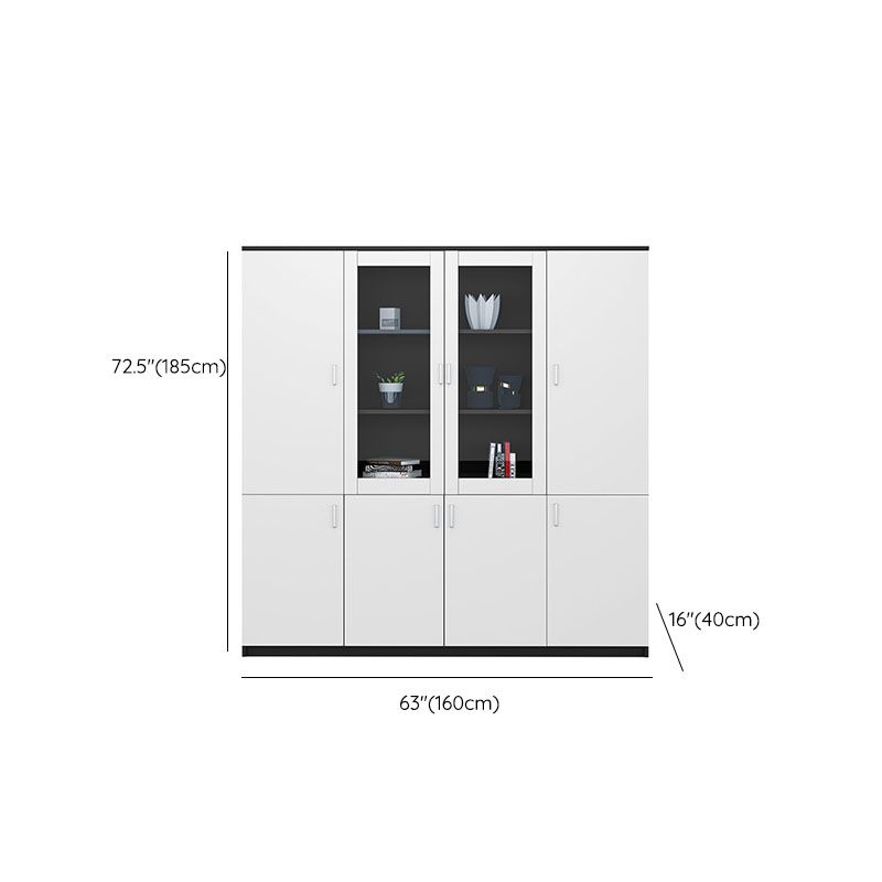 Industrial Cabinet Wood Adjustable Storage Shelves Filing Cabinet