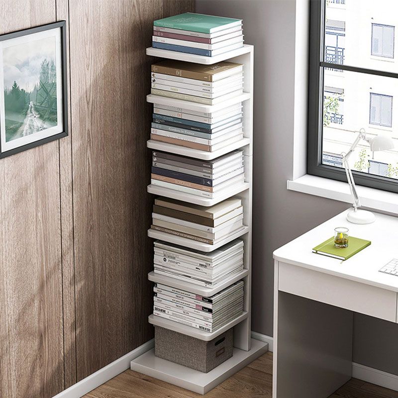 Modem & Contemporary Geometric Bookcase Wooden Book Shelf 11.8" Wide