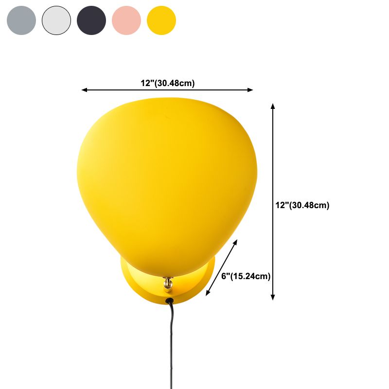 Metal Sphere Shape Wall Lights Modern Style 1 Head sconce light for Hallway