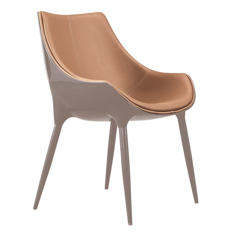 Chaises de salle à manger de style contemporain, chaises d'appoint avec pieds en métal pour cuisine