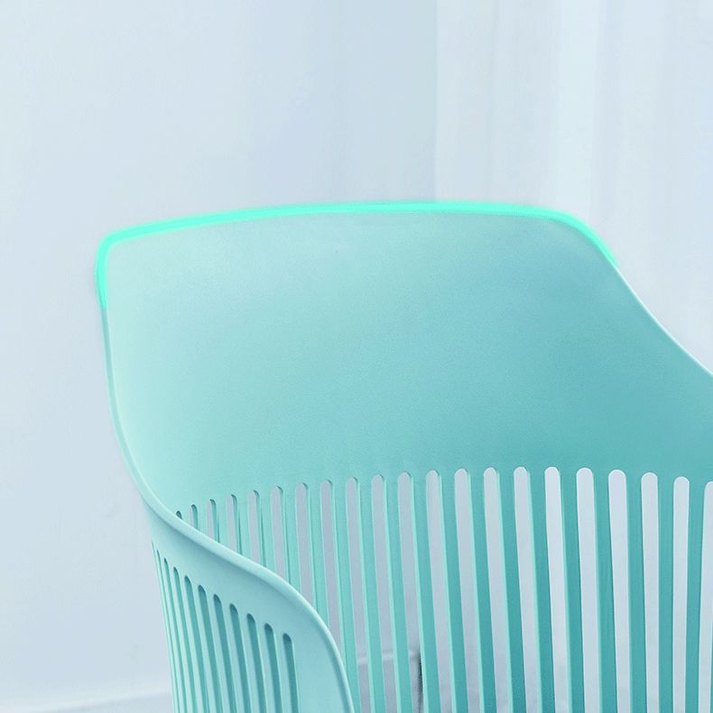 Plastic Chair Scandinavian Style Dining Kitchen Room Arm Chair