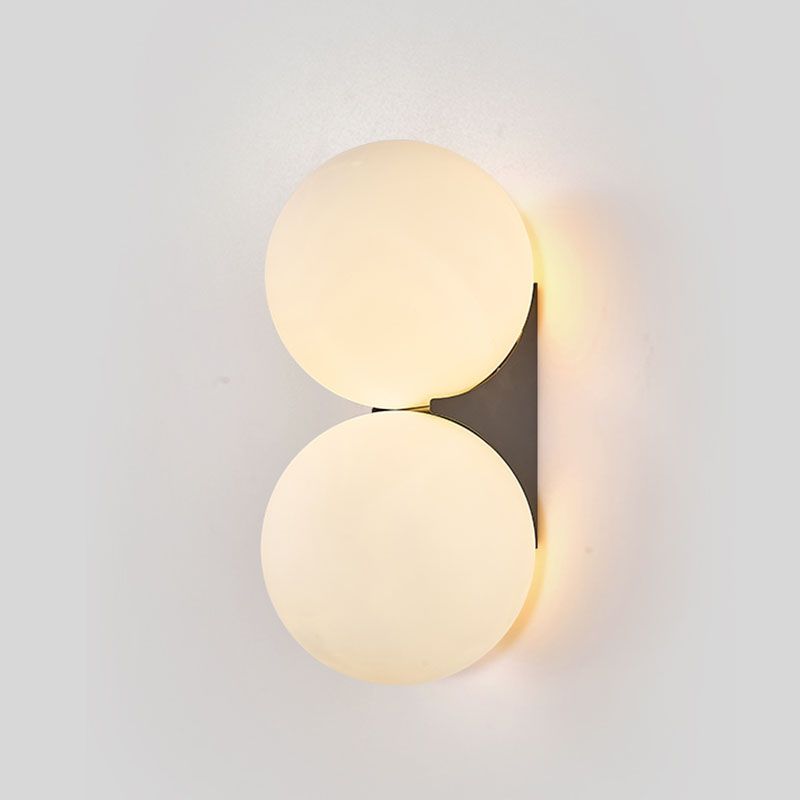 Spherical Wall Light Fixture Minimalist Style Glass Wall Mounted Light for Bedroom