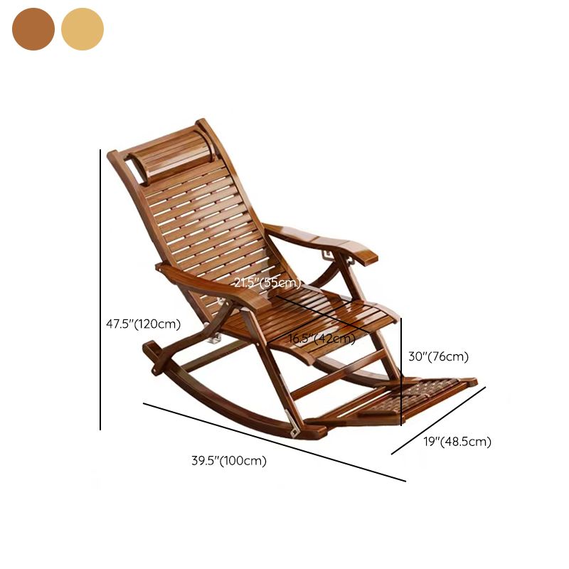 Modern Glider Chair Solid Wood Rocking Chair for Living Room