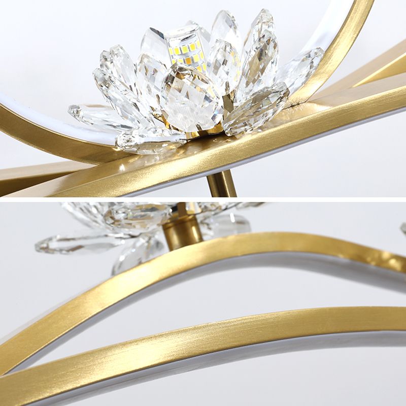 Luces colgantes colgantes de metal dorado lámparas colgantes lineales contemporáneas para comedor