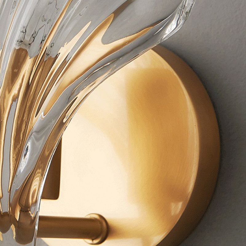 Postmodern Wall Lamp Minimalist Wall Light Sconce with Glass Shade for Sitting Room