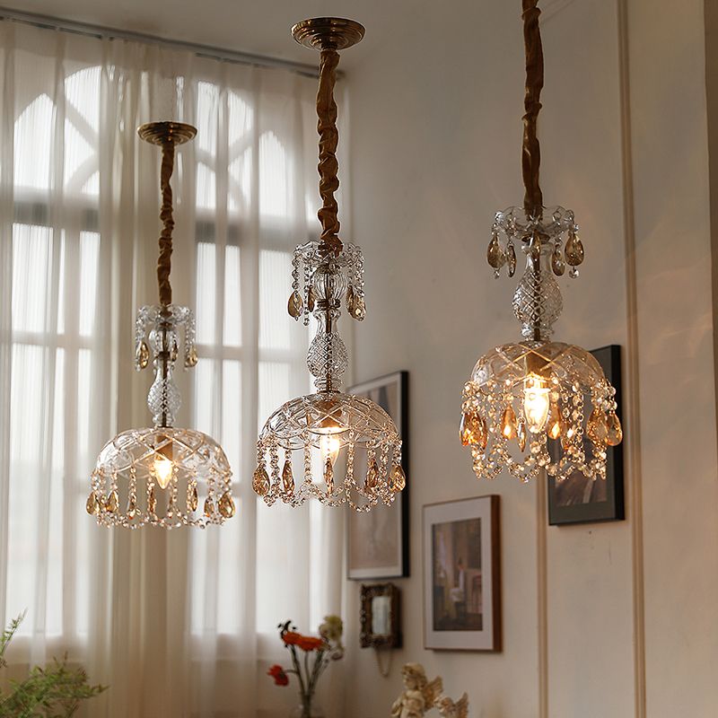 Topfabdeckung Schatten Hängende Beleuchtung moderner Stil Kristall 1 hängende Lampe für das Restaurant