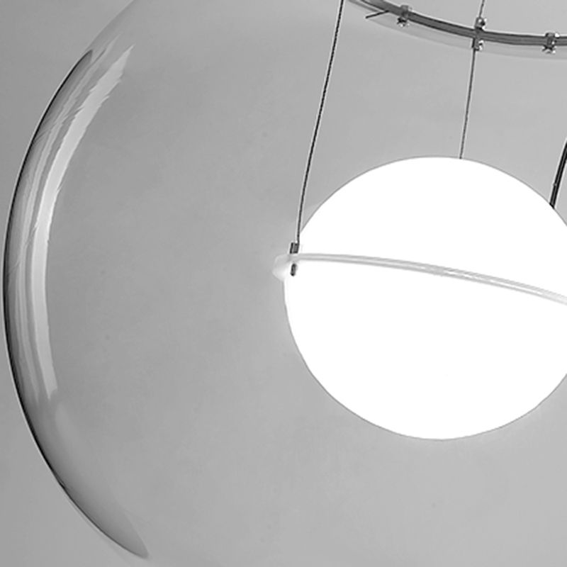 Nordic Glass Pendant Modern Dining Room Hanging Pendant Light with 1 Light