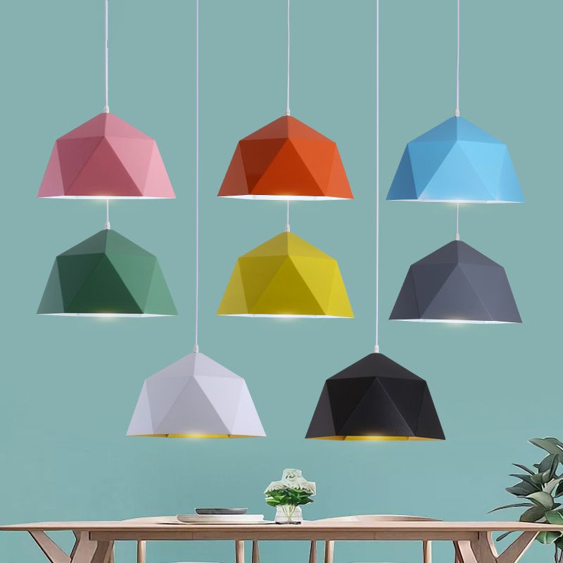 Geometrische Form hängend hängendes hängendes nordisches Metall -Metal -1 -Anhänger -Lampe für das Restaurant