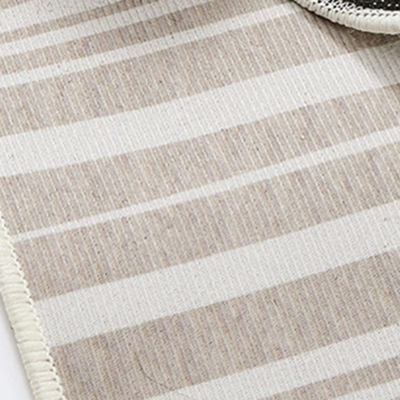 Antique Rectangle Abstract Printed Polyster Non-Slip Backing Indoor Rug