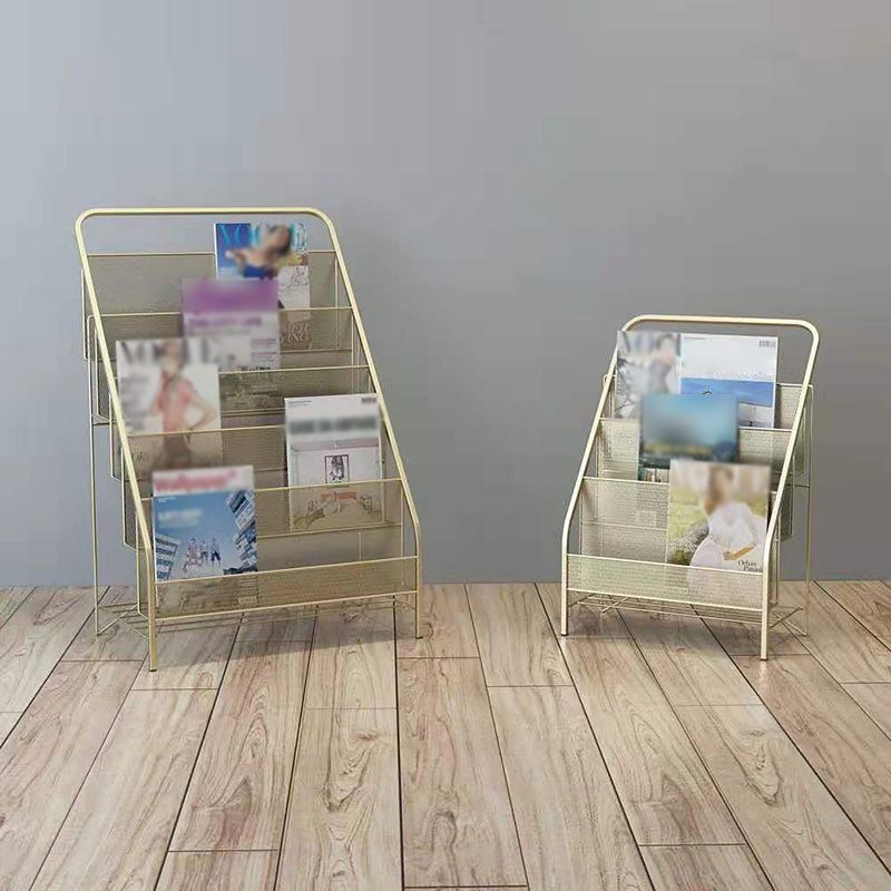 Iron Iron Scandinavo Ladder Bookshelf Vertical Chiuso Back Shelf per casa